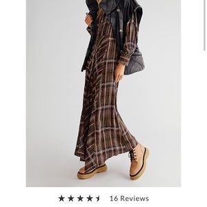 Free People Sadie Plaid Maxi Dress